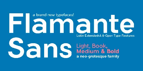 Flamante Sans font