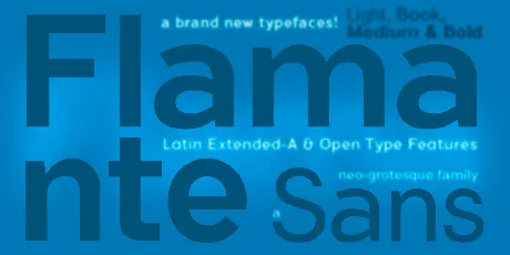 Flamante Sans font