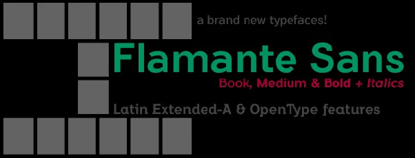 Flamante Sans font