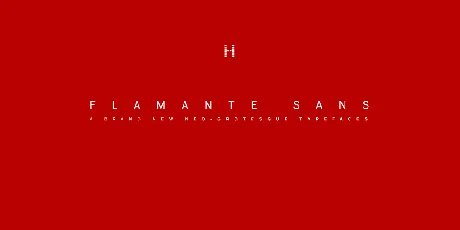 Flamante Sans font