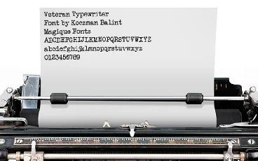 Veteran Typewriter font