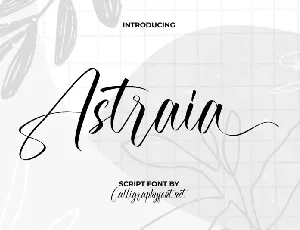 Astraia font