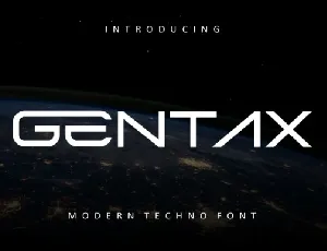 Gentax font