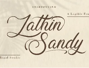 Lathin Sandy font