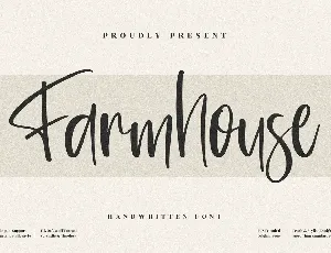 Farmhouse font