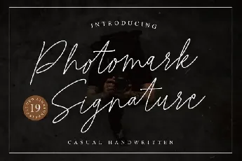 Photomark Signature font