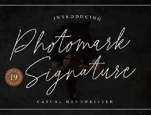 Photomark Signature font