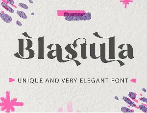 Blastula font