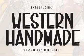 Western Handmade Display font