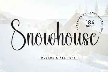 Snowhouse Script font