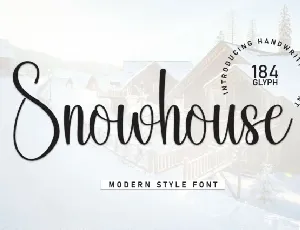 Snowhouse Script font