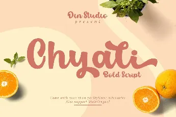 Chyali Bold Script font