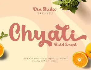 Chyali Bold Script font