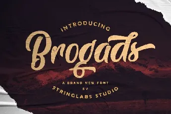 Brogads Script font