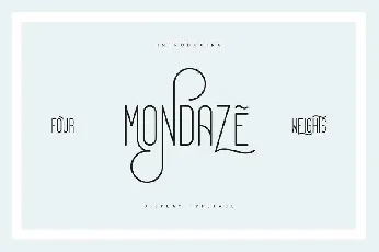 Mondaze font