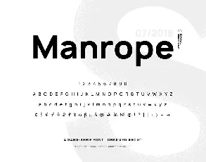 Manrope Family font