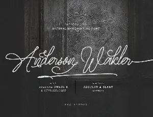Anderson Wakler font