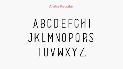 Alpha Family Free font