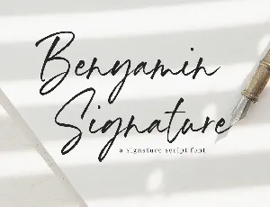 Benyamin Signature font