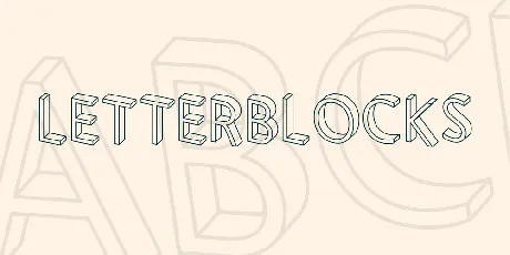 Letterblocks font