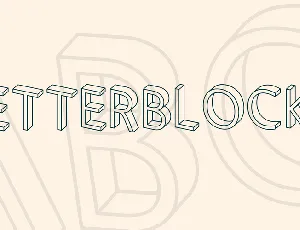 Letterblocks font