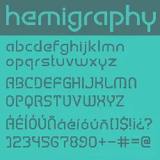 hemigraphy font