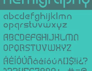 hemigraphy font