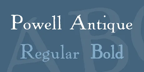 Powell Antique font