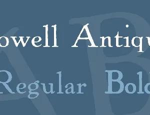 Powell Antique font