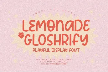 NCL Lemonade Gloshrify font