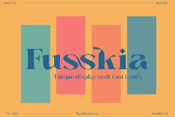 Fusskia font