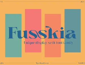 Fusskia font