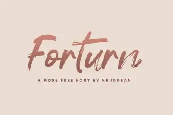 Forturn Brush font