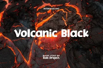 VolcanicBlackDemo font