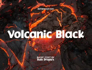 VolcanicBlackDemo font