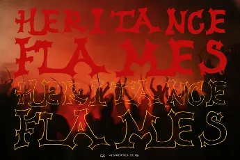 Heritance Flames DEMO font