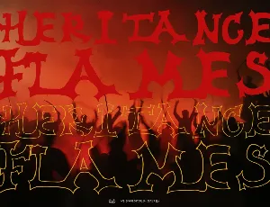 Heritance Flames DEMO font