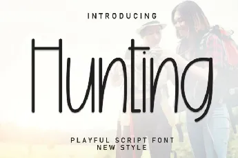 Hunting Display font