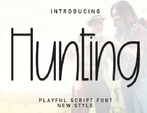 Hunting Display font