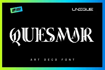 Quesmar font