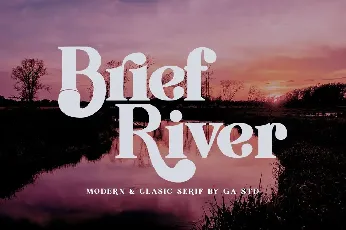 Brief River font