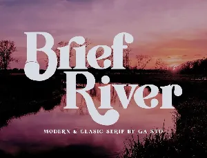 Brief River font