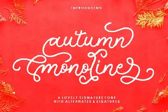 Autumn Monoline font