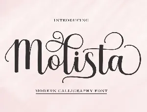 Molista Script font