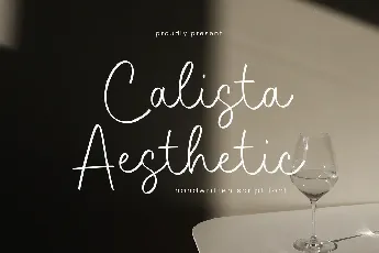 Calista Aesthetic font