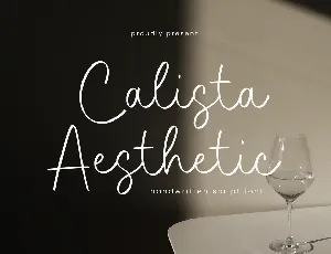 Calista Aesthetic font