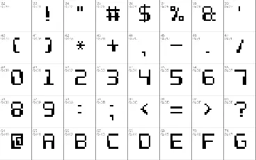 Computer Pixel-7 font