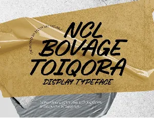 NCL Bovage Toiqora font