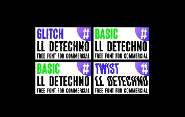 LL Detechno Family font