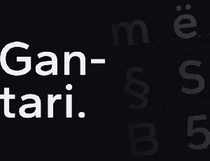 Gantari Family font